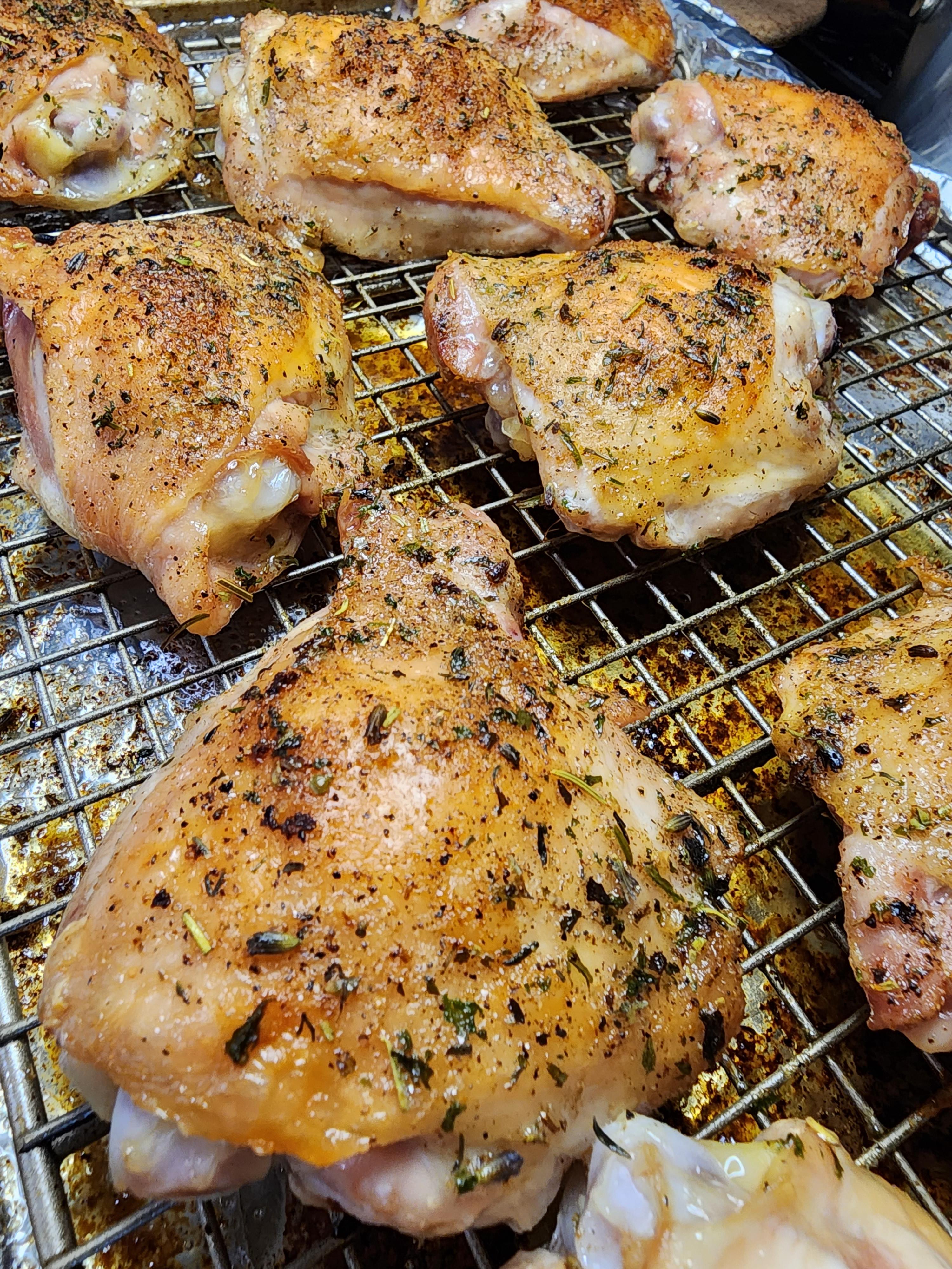 Simple Roasted Chicken Thighs